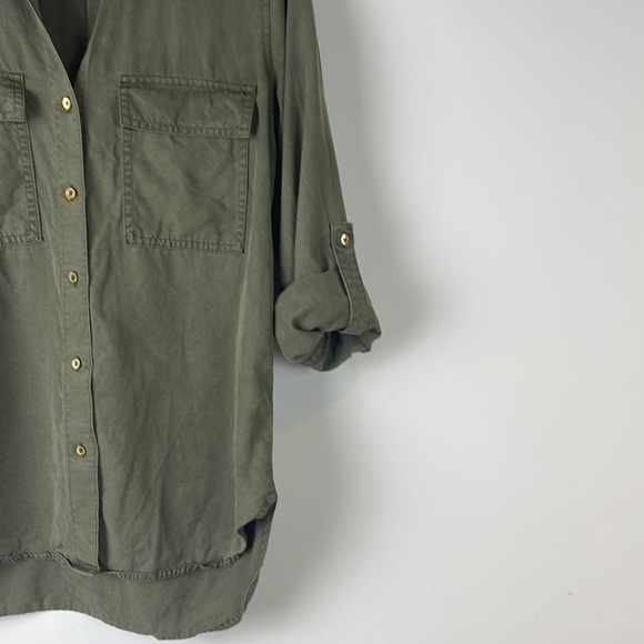 Aritzia Babaton Utility Shirt Size XXS Green - Picture 4 of 10